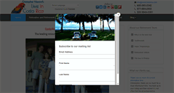 Desktop Screenshot of liveincostarica.com